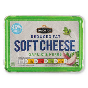 Reduced Fat Soft Cheese Garlic & Herbs