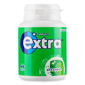 Extra Spearmint Sugarfree Chewing Gum Bottle