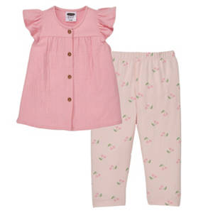 Baby Musselin Set, Rosa, 74/80