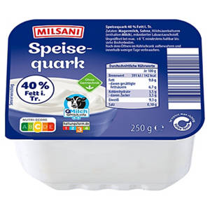 Speisequark 250 g, 40 % Fett
