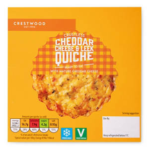 Individual Cheddar & Leek Quiche