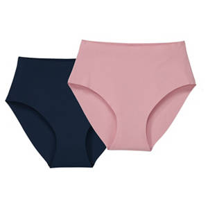 Damen Slips nahtlos, Rosa/Marine, M 40/42