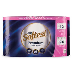 Saxon Premium Toilet Paper 12 Pack