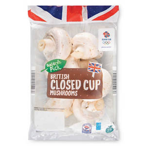 Nature's Pick British Closed Cup Mushrooms - 400g