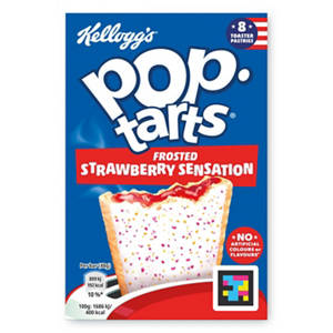 Kellogg's Pop Tarts Strawberry Sensation Pastry Snacks 8x48g