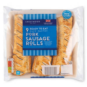 Pork Sausage Rolls 9 Pack