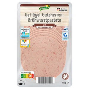 Geflügel-Frischwurst-Aufschnitt 200 g, Gutsherrenpute