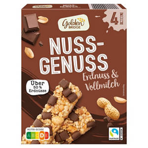 Nussgenuss Riegel 96 g, Erdnuss-Vollmilch