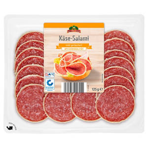 Salami Aufschnittplatten 125 g, Käse