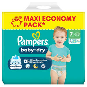 Pampers Baby Dry Maxi Pack, Gr. 7 Extra Large 15 + kg