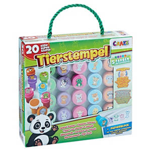 Kreativ-Set für Kinder, Stempel Tiere