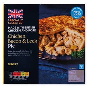 Chicken, Bacon & Leek Pie