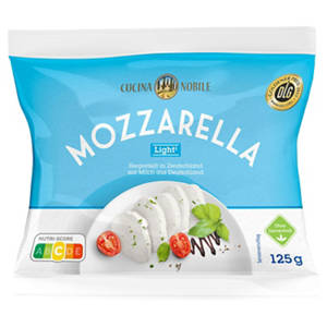 Mozzarella 125 g, Light