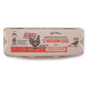 British Medium Free Range Eggs 12 Pack