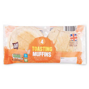 Warburtons Toasting Breakfast Muffins 4 Pack