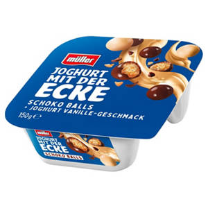 Joghurt mit der Ecke 150 g, Schoko Balls