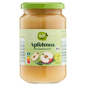Bio-Apfelmus ohne Zuckerzusatz 360 g