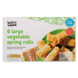 Large Chicken & Vegetable Spring Rolls 6 Pack
