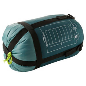 Leichter Schlafsack, Mumienschlafsack rechts, Blau