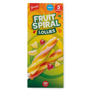 Fruit Spiral Lollies 5 Pack