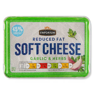 Reduced Fat Soft Cheese Garlic & Herbs
