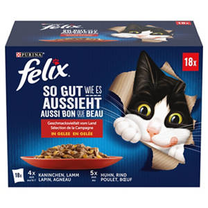 Katzennassfutter 18x85g, Countryside