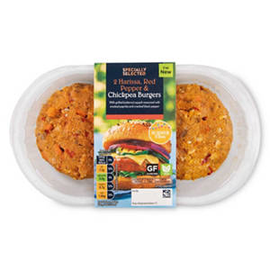 Harissa, Red Pepper and Chickpea Burgers