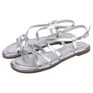 Damen Riemchensandalen, Silber, 39