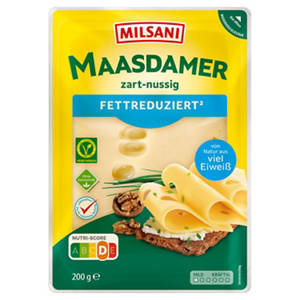 Fettred. Käse 200 g, Maasdamer nussig