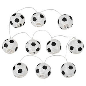LED-Lichterkette Fußball-WM, Lampions, Fußbälle