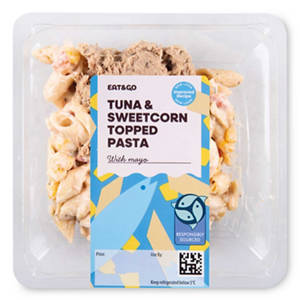 Chicken, Bacon & Sweetcorn Topped Pasta