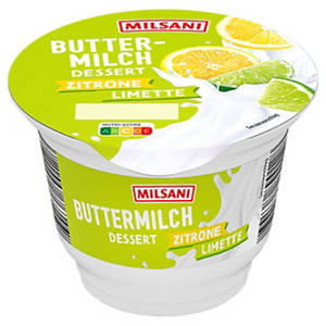 Fruchtbuttermilch Dessert 200 g, Zitrone-Limette