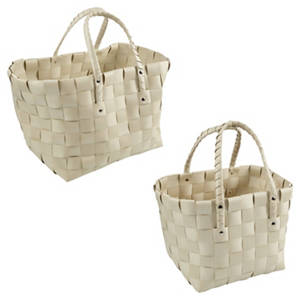 Weidenkorb 2er-Set, Beige