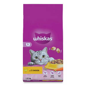Whiskas 1+ Lamb Adult Dry Cat Food 1.9kg