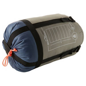 Leichter Schlafsack, Mumienschlafsack links, Grau