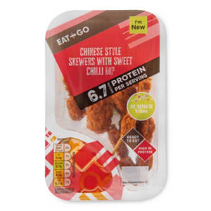 Protein Chinese Style Skewers with Sweet Chilli Dip