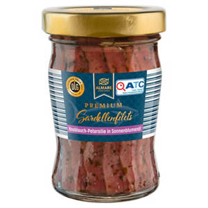 Sardellenfilets 90 g, Knoblauch und Petersilie in Öl