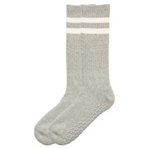 Yoga Socken, Crew Grau, 39/42
