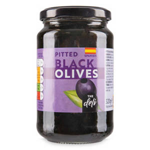 Black Spanish Olives pitted 320g