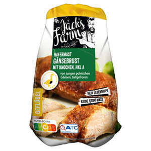 Gänsebrust mit Knochen 1200 g