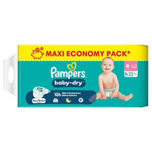 Pampers Baby Dry Maxi Pack, Gr. 4 Maxi 9-14 kg