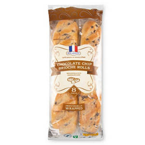 Chocolate Chip Brioche Rolls 8 Pack