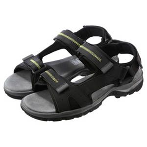 Damen-/Herren-Trekking Sandalen, Schwarz, 44