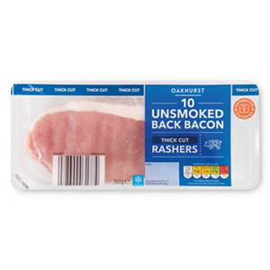 Thick Cut Unsmoked Back Bacon 10 Pack