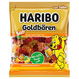 Fruchtgummi 160 g, Saft Goldbären