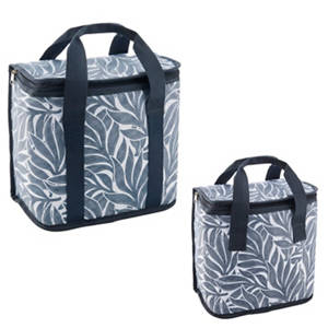 Kühltasche 2er-Set, Allover-Print Blau