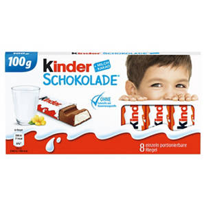 Schokolade 100 g, 8er-Packung