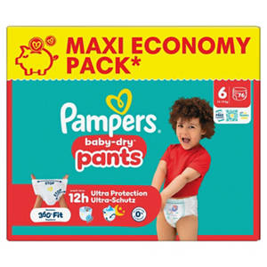 Pampers Baby Dry Maxi Pack, Gr. 6 Extra Large 13-19 kg