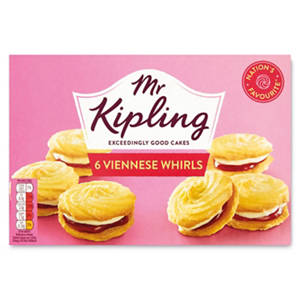 Mr Kipling Viennese Whirls Cakes 6 Pack
