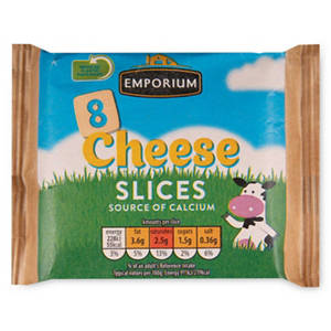Light Cheese Slices 8 Pack